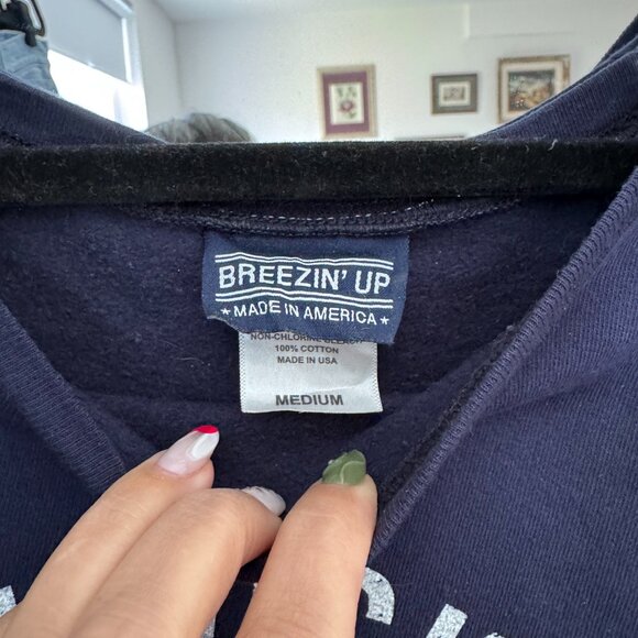 Navy Nantucket Thin Sweatshirt - Picture 2 of 3